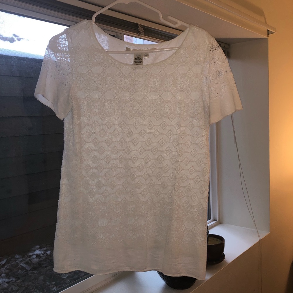 Max Studio lace shirt